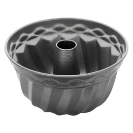 Dr. Oetker 2604 Gugelhupfform Ø 24 cm, Backform für Gugelhupf, runde Bundform aus Stahl mit keramisch verstärkter Antihaft-Beschichtung (Farbe: grau), Menge: 1 Stück
