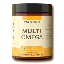 VITAL BOTANICS - Suplemento Alimenticio - Multi Omega 3-6-9 - Aceite de Linaza, Olivo y Aceite de Pescado - 120 Cápsulas - Multivitamínico para Adulto