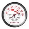 BROWIN® Analogue Oven Thermometer 2 in 1 Stainless Steel 100900