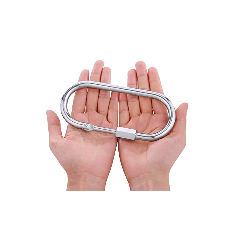 Quick Link Locking Carabiner Clip Big Oval Shape Large Tow