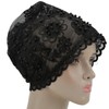 Turban Fashionable Beautiful Unique Retractable Muslim Embroidered Beading Female Hat
