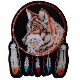 Ivamis Dreamcatcher Wolf Feathers Patch - 10x12 inch - PL3865