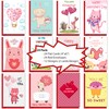 TRIDECOR Valentines Day Cards For Kids School, 24 Flat Cards