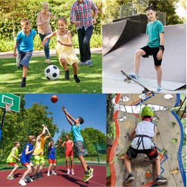 ZERULETS 24 Pairs Boys Girls Socks Kids Socks Toddler School Socks Black White Gray Boys Half Cushion Sport Socks for 4-7 Years