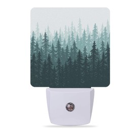 Meikosks Night Light,Misty Forest Landscape Night Lights Plug into Wall for Boys Girls, Led Lamp for Stairway/Hallway/Bedroom 0.5W Nightlight Sleep Friendly