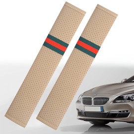 Seat Belt Cover, Set of 2, Seat Belt Pads, Car Supplies, Protects Shoulder & Neck, Ultra Fiber Leather, Seat Belt Supplies, Shoulder Pads Soft, Reduces Pressure, Suitable for Children & Adults