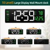LEIKE 16" Large Digital Wall Clock Timer,Remote Control,2 Alarms, LED