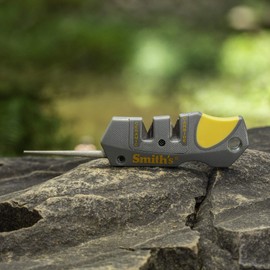 Smith's AC50918 ポケットパルナイフシャープナー グレーとイエロー