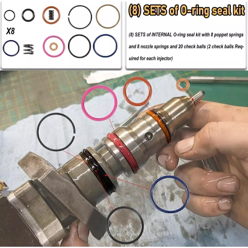 Gearzaar For 7.3L PowerStroke Injector Rebuild Kit w/vice clamp &