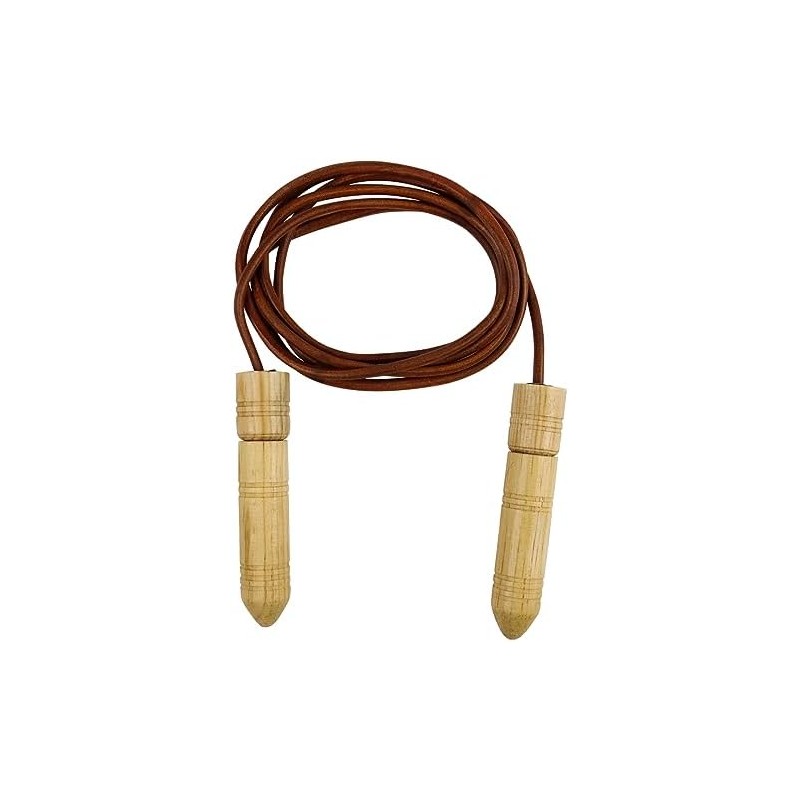 FIRE SPORTS® Cuerda Para Saltar Cuero Piel Con Balero Rotación
