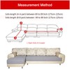 MIFXIN Sectional Sofa Cover 2 Pcs Stretch 3 Seat L