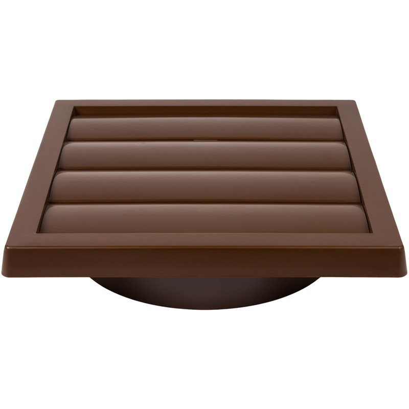 Vent Systems 6" Inch Brown Exhaust Vent Cover - Dryer