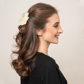 Cat Hair Claw Clips - 2Pcs Cellulose Acetate Hair Clips, Big Claw Clip for Women