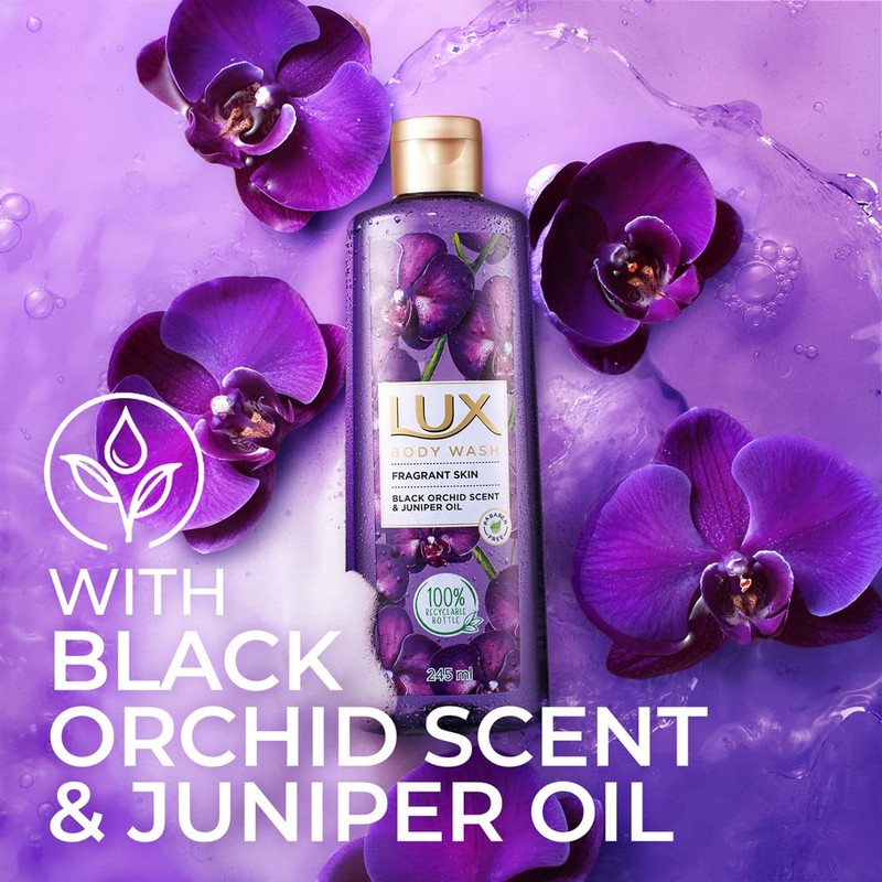 LUX Shower Gel Black Orchid Fragrance & Juniper Oil Bodywash
