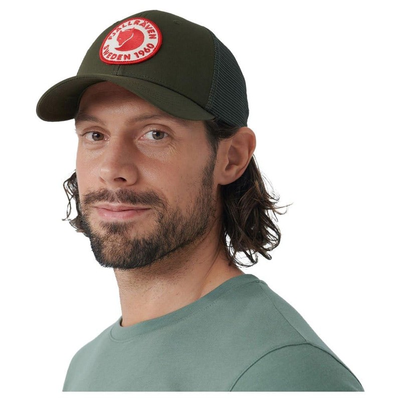 Fjällräven 1960 Logo Långtradarkeps, Berretto Unisex Adulto, Verde (Deep Forest),