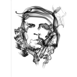 Fine Art Canvas Che Guevara Canvas Wall Decor by Artist Octavian Mielu for Living Room, Bedroom, Bathroom, Kitchen, Office, Bar, Dining & Guest Room - Ready to Hang - 35 in x 46 in