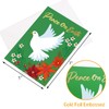 ceiba tree Christmas Cards 24pcs Peace Dove Greeting Card Christmas