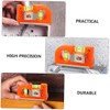 HOMSFOU 2pcs High Precision Mini Spirit Level Ruler Portable Bubble