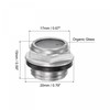 sourcing map Air Compressor Oil Level Indicator Sight Glass M16