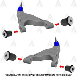 AUTOACER Front Control Arm Kit 8 pcs - Front Upper & Lower Control Arm Bushes Left + Right for Tacoma 2004-2015. Fits all RWD/2WD and 4WD/AWD models. OEM# 48632-04020, 48654-60030, 48655-60030