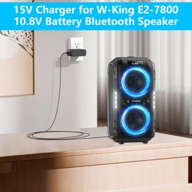 15V 2A Power Charger for W-King Bluetooth Speaker Compatible with W-King T11 E2-7800 10.8V Battery Large Bluetooth Speaker Power Supply Charger