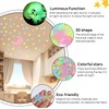Fokmuaex 52pcs Glow-in-The-Dark Stars and Moon Wall Stickers for Kids