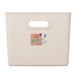 TATAY Storage Box Baobab ECOHOME, 22L Capacity, Polypropylene BPA free, 100% Recycled Material. Measures 29.4 x 38.5 x 23 cm