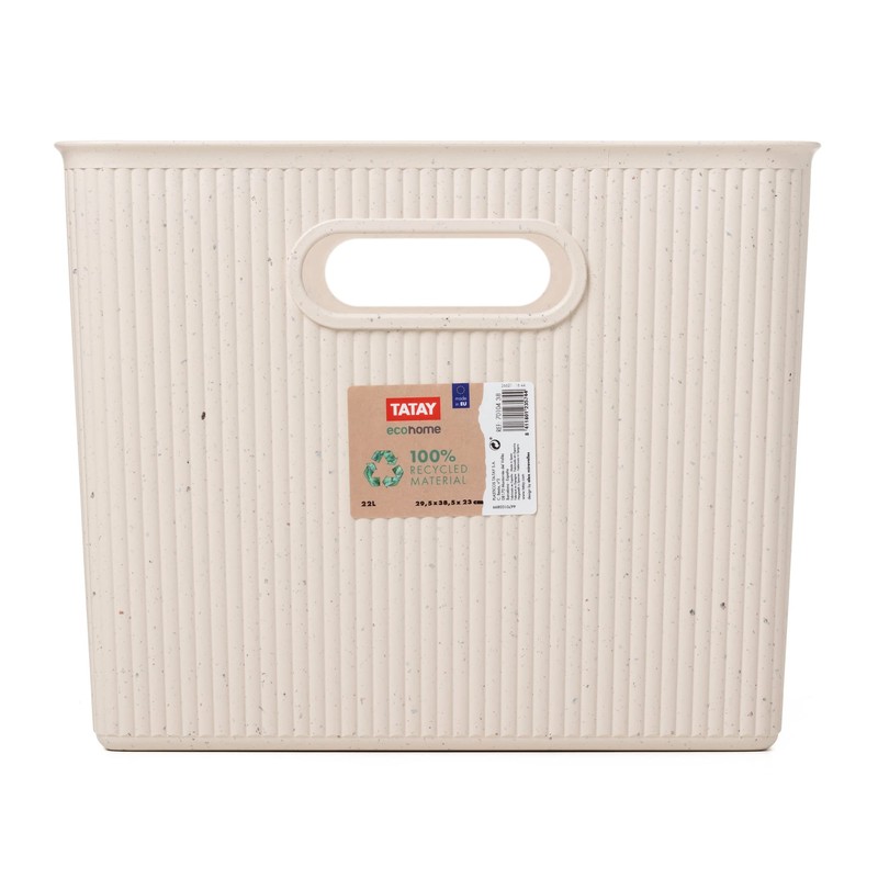 TATAY Storage Box Baobab ECOHOME, 22L Capacity, Polypropylene BPA free,