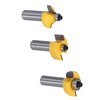 3Pcs Shaker Door Router Bit Set Premium Blade Durable Rustproof