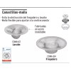 sink strainer Set 3 Coladeras Malla Fregadero Tarja Acero Inoxidable