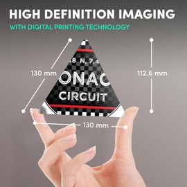 1 x Triangle Coaster - Monaco Circuit Racing Checkered Flag Cork Backed MDF Glossy Tea Coffee Accessory #61147