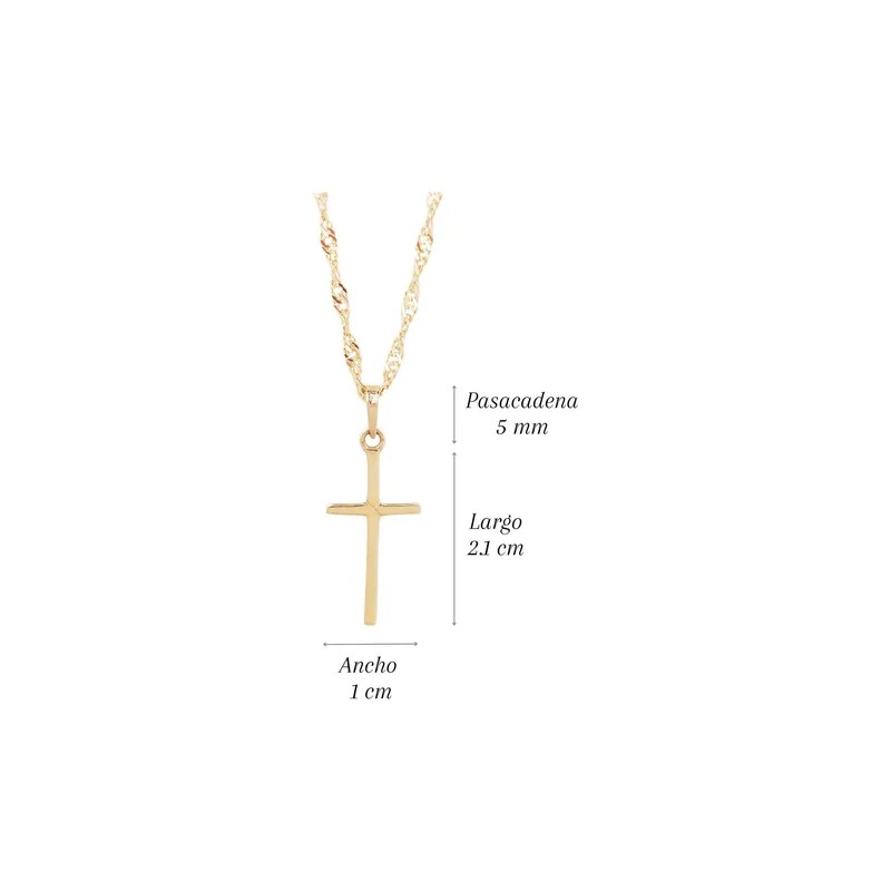 Amor Eterno - Dije Cruz Basic / Oro 10k +