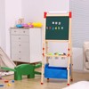 Art Easels for Kids Magnetic Wooden Standing Toddlers Drawing Board