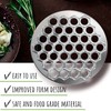 AIMALL 37-Hole Dumpling Mould Maker, 9.84in Aluminum Ravioli Mold, Pelmeni