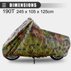 Motoforti Universal Motorcycle Cover, Motorbike Cruisers Rain Cover, XL Size,