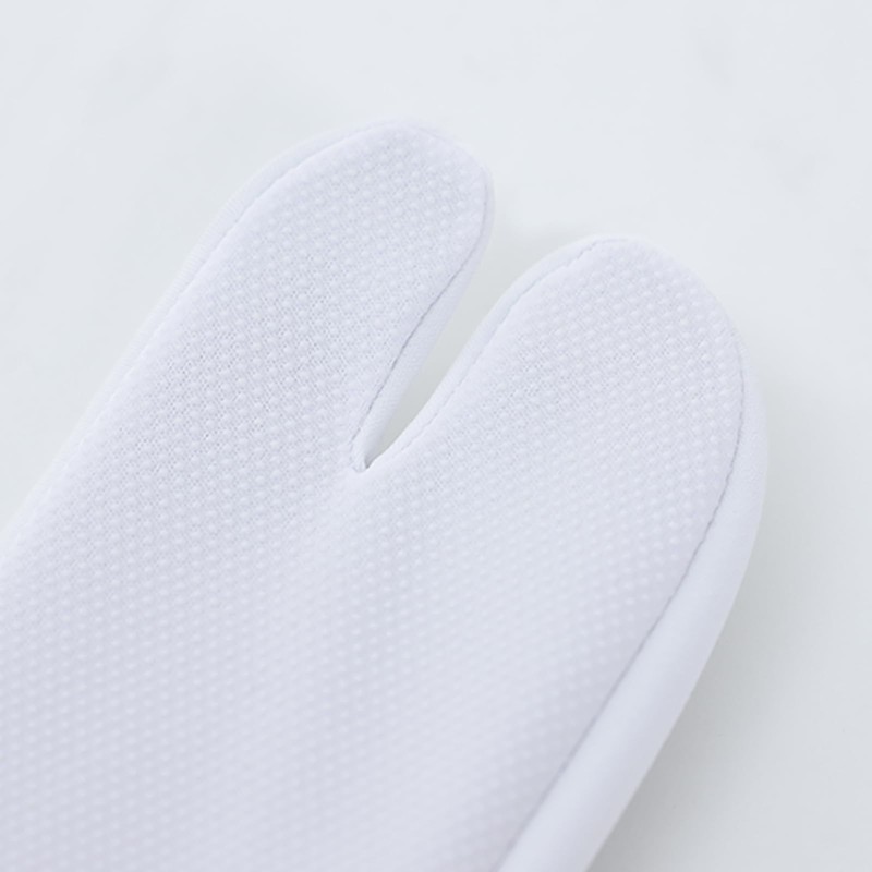 [TAYU-TAFU] Stretch Tabi Socks, Non-slip, Polyester, Japanese Accessories, White, white