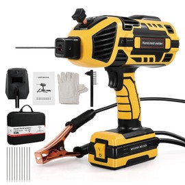 Handheld Welding Machine, 110V IGBT Inverter Portable Welding Machine with 6 Variable Current Adjustment, 20-120Amp Welding Output Handheld ARC Welder Gun for 1/16"-1/8" Welding Rods