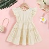YOUNGER TREE Toddler Dress Baby Girl Summer Clothes Ruffle Sleeve