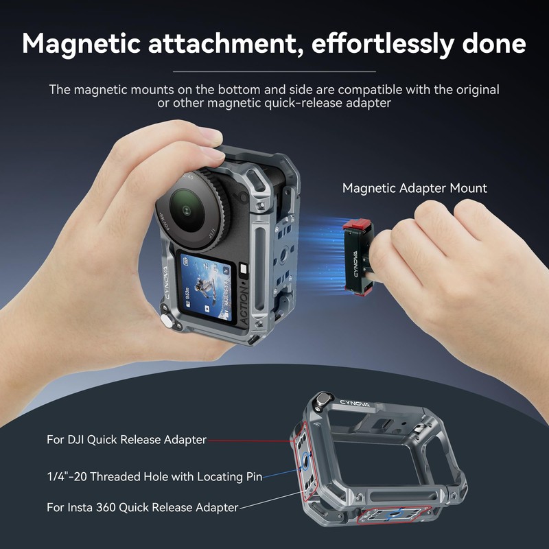 CYNOVA Osmo Action 6 Cage for DJI Osmo Action 6