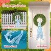 AMUSEPROFI 2pcs Wreath Sash, Fall Winter Wreath Sash for Front