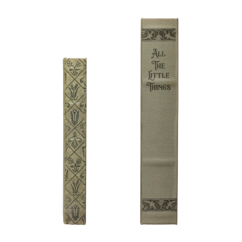 MDF & Canvas Book Storage Boxes, Set of 2 All