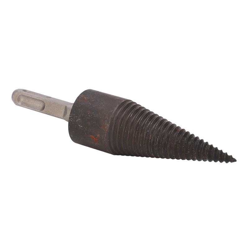 Wood Cone Punch Firewood Separation Detachable Round Shank Thread Drill