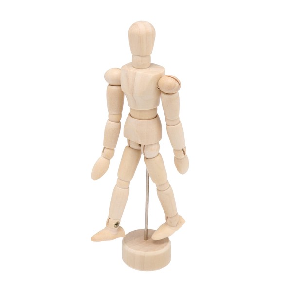 Wooden Figure Manikin with Flexible Joints Human Mannequin Sketch Art