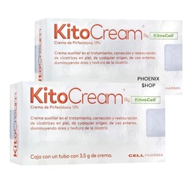 Kito-Cream 10% Pack 2 piezas | Crema para Cuidado de Cicatrices 3.5 g