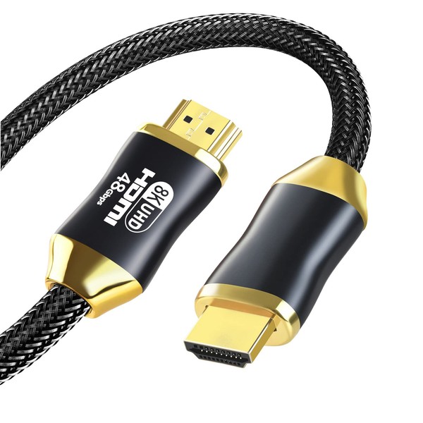 Eono 8K HDMI 2.1 Cable, 2m 48Gbps Ultra High Speed