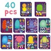 MALLMALL6 40Pcs Monsters Make a Face Stickers Sheets Birthday Party Supplies Little Monster Party Favors DIY Art Crafts Games Make Your Own Sticker Baby Shower Decorations for Kids Boys Girls
