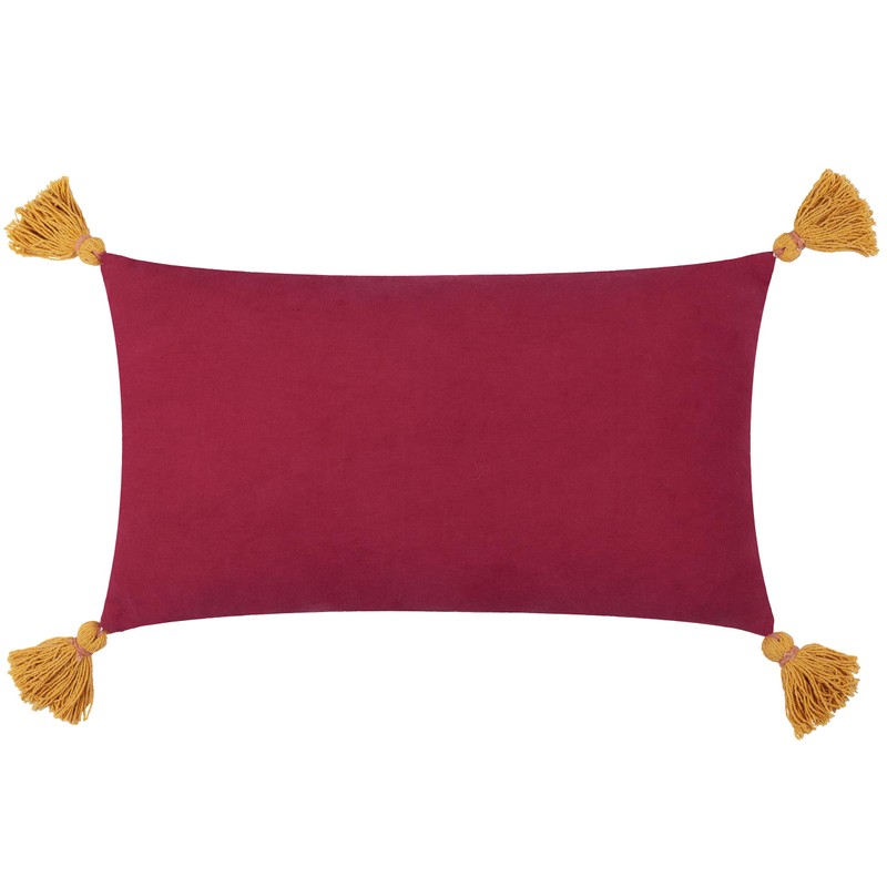 Wylder Tropics Kalahari Embroidered Velvet Cushion Cover - Multicolour -