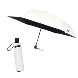 [aso] HEATBLOCK VERYKAL AM-HV265 Folding Umbrella, Sun or Rain, Parasol, Rain Umbrella, 99.99% UV Reduction, Men's, Women's,, sand white