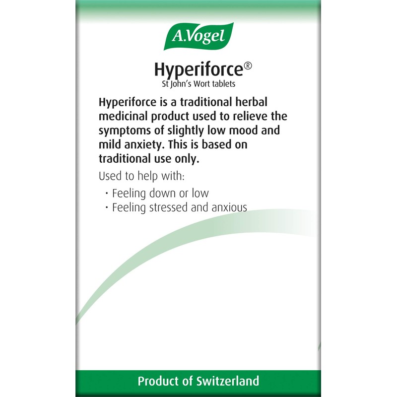 A.Vogel Hyperiforce St John's Wort Tablets | Relieves Symptoms of