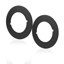 2PCS Door Knob Covers,Scar Plates for Door Knob,Door Handle Reinforcement Plates,Door Hole Cover Plate,Deadbolt Cover Plate,Door lock Plate,Door Handle Cover Filler Fixing Repair Backplate(Matte Black